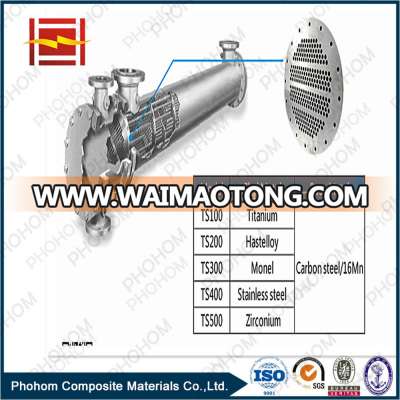 Bi-metal Tube Sheet for heat exchanger equipment /shell tube heat exchangers